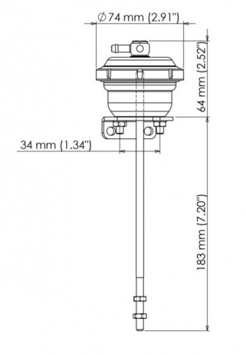 IWG75 Ford Focus RS 2.5L Turbo Black 7 PSI  TS-0622-3072