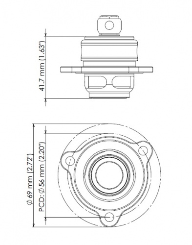 Turbosmart BOV Kompact Shortie Plumb Back Ford Fiesta 1.6L EcoBoost TS-0203-1266