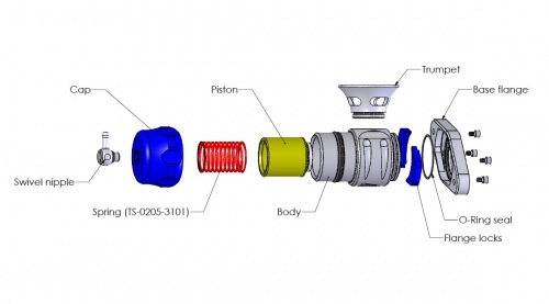 BOV Supersonic Maz/Sub-Blue Black Turbosmart BOV Supersonic Maz/Sub-Blue Black Turbosmart