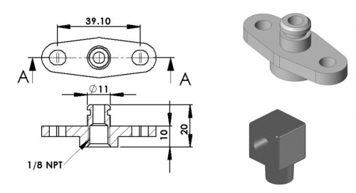 FPR Adapter Mitsubishi (EVO X)