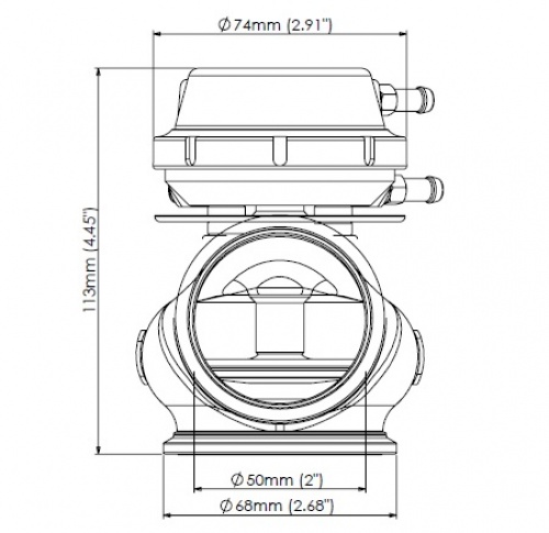 WG50 Pro-Gate 50 - Lite 7psi Blue TS-0502-1201