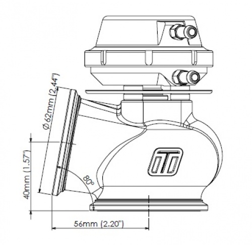 WG50 Pro-Gate 50 - Lite 7psi Blue TS-0502-1201