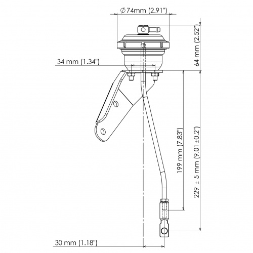 Evo 9 Turbosmart IWG75