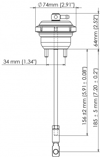 Turbosmart IWG75 EVO 10 Black 12 PSI TS-0601-3122