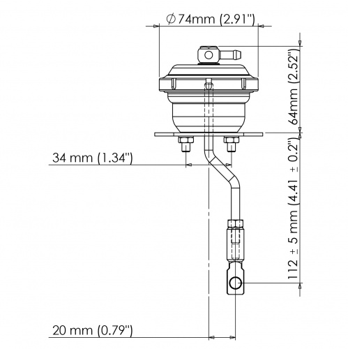 IWG75 Subaru Impreza WRX 08 5 PSI Black  TS-0605-2052