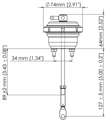 Turbosmart IWG75 Ford XR6 Turbo Black 5PSI TS-0622-1052