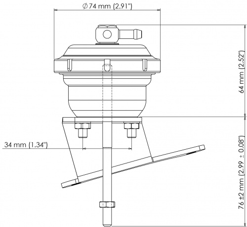 Turbosmart IWG75 Ford Focus ST / XR5 2.5L Turbo 7 PSI TS-0622-2072