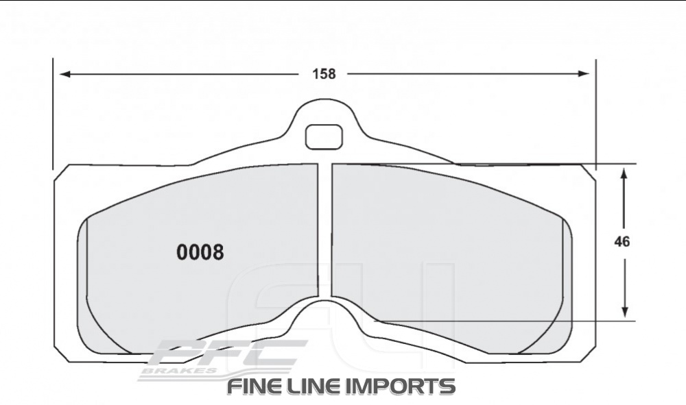 0008 Z-RATED BRAKE PAD SET (PFC-0008.10)