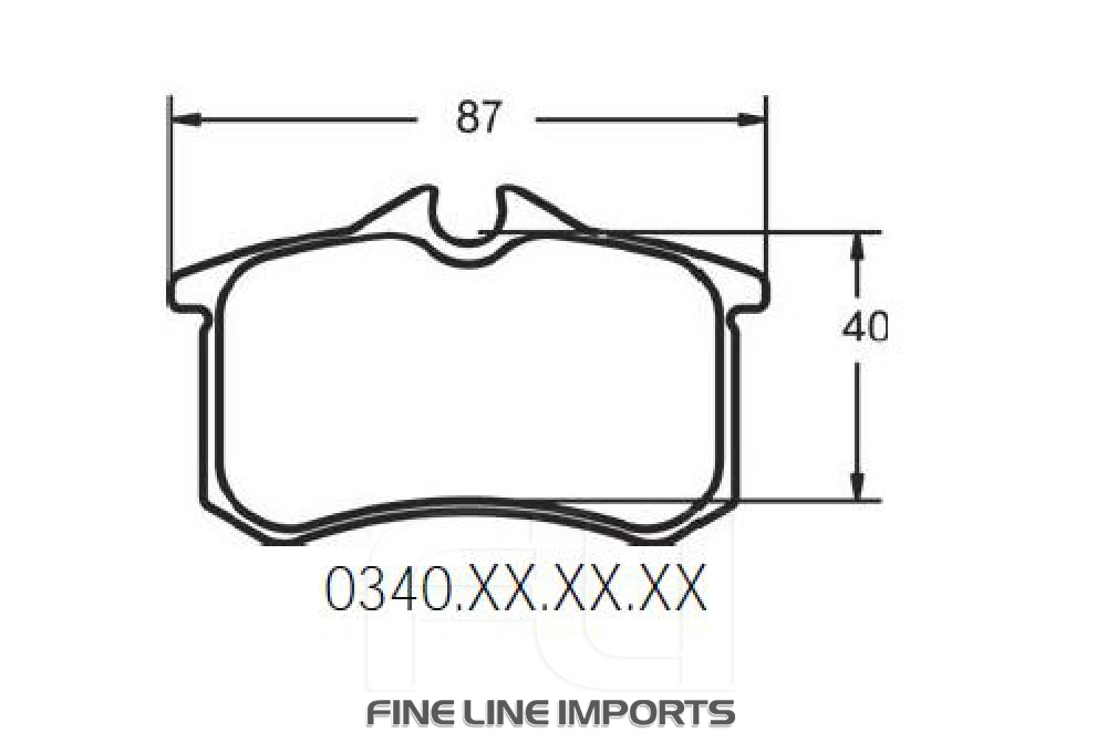 0340 RACE PAD SET - 11 CMPD 15 MM (PFC-0340.11.15.44)