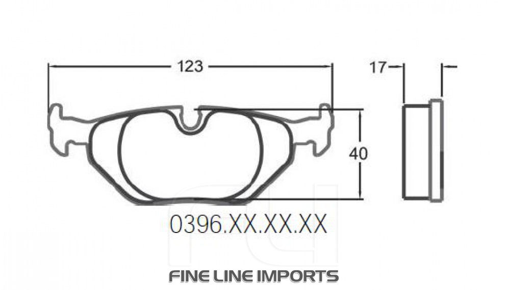 0396 RACE PAD SET - 11 CMPD 17 MM (PFC-0396.11.17.44)