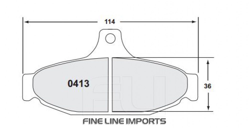 0413 RACE PAD SET - 14 CMPD 13 MM (PFC-0413.14.13.44)