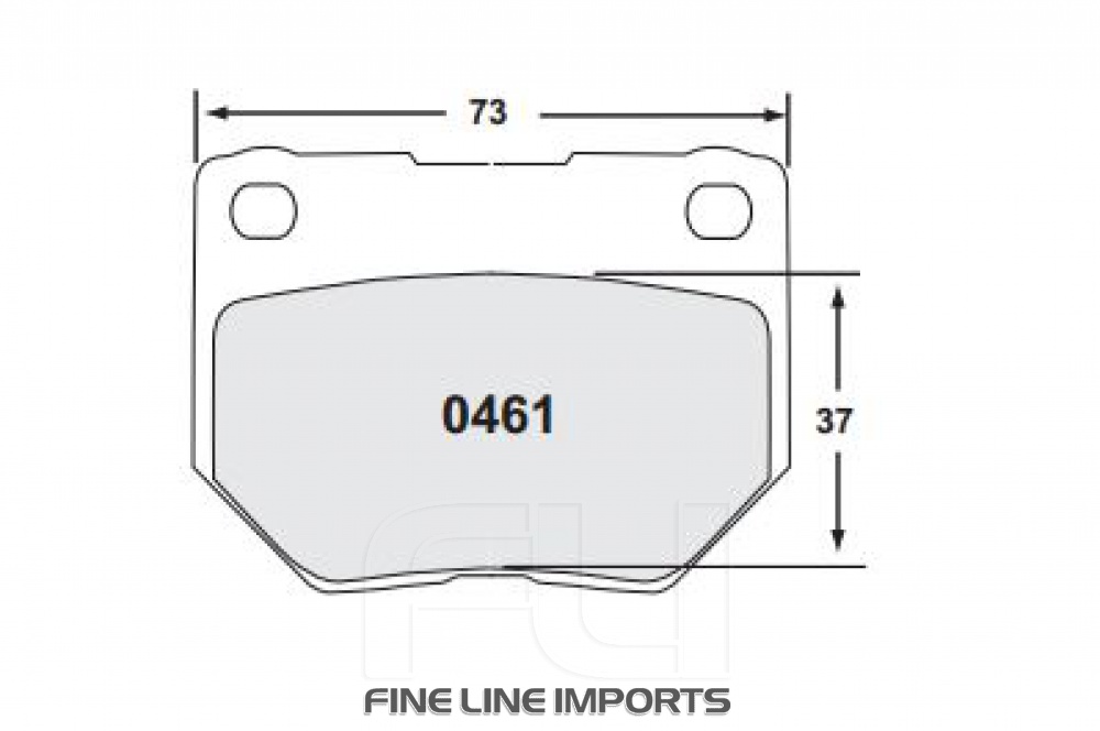 0461 RACE PAD SET - 11 CMPD 16 MM (PFC-0461.11.16.44)