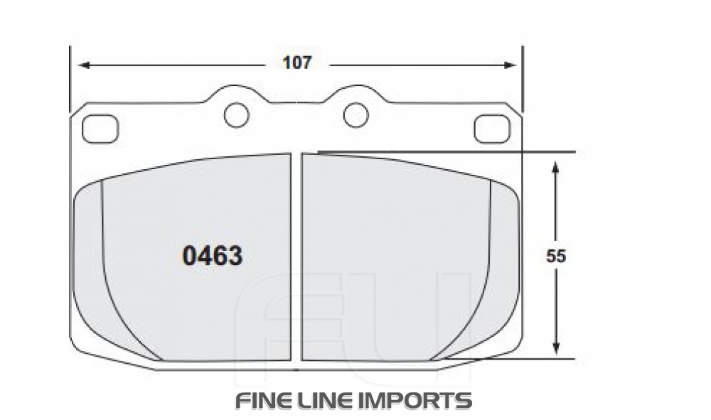 0463 RACE PAD SET  -  97 CMPD 15 MM (PFC-0463.97.15.44)