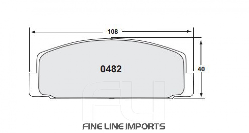 0482 Z-RATED BRAKE PAD SET (PFC-0482.10)