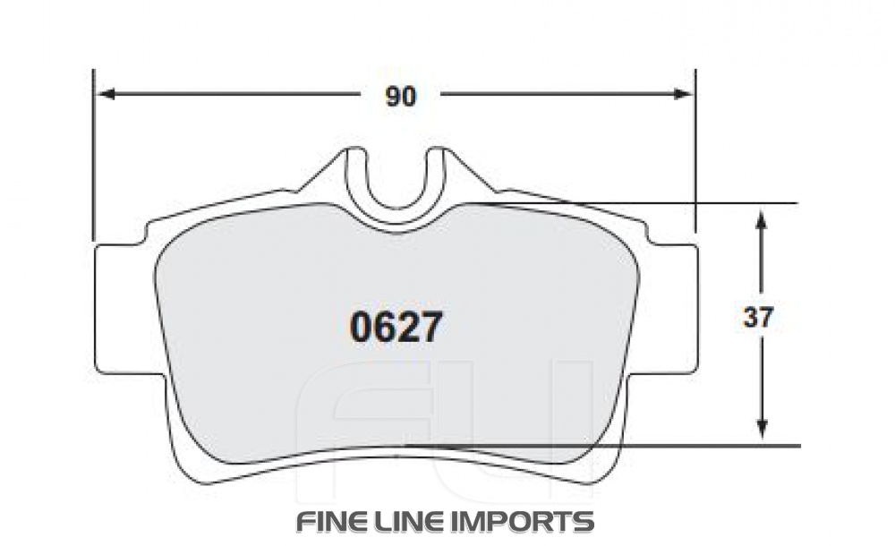 0627 RACE PAD SET - 97 CMPD 15 MM - RR (PFC-0627.97.15.44)