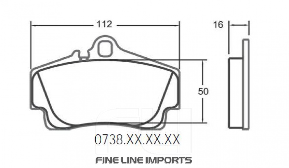 0738 RACE PAD SET - 11 CMPD 16 MM (PFC-0738.11.16.44)