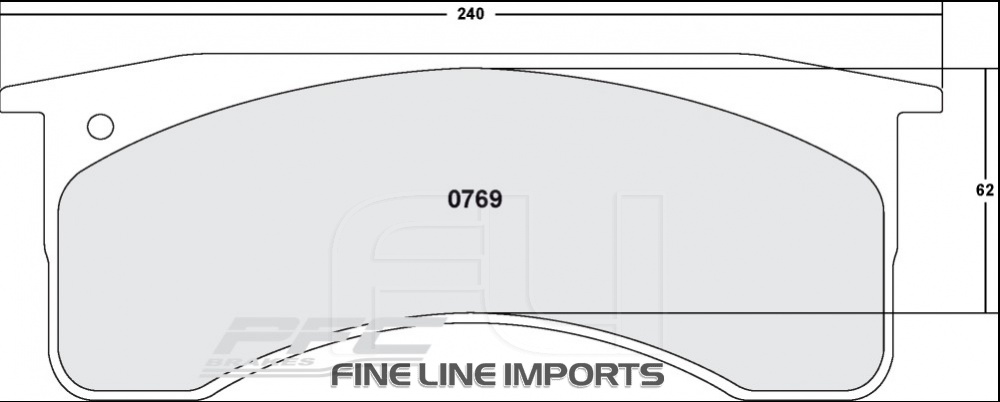0769 ANTI CORROSION BRAKE PAD SET (PFC-0769.12)