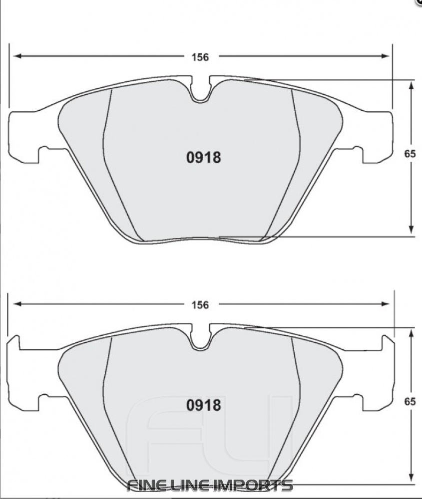 0918 RACE PAD SET - 11 CMPD 19 MM (PFC-0918.11.19.44)