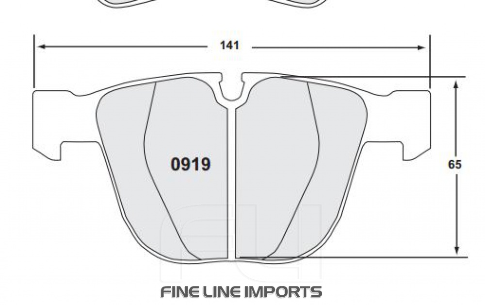 0919 RACE PAD SET - 332 CMPD 16 MM (PFC-0919.332.16.44)