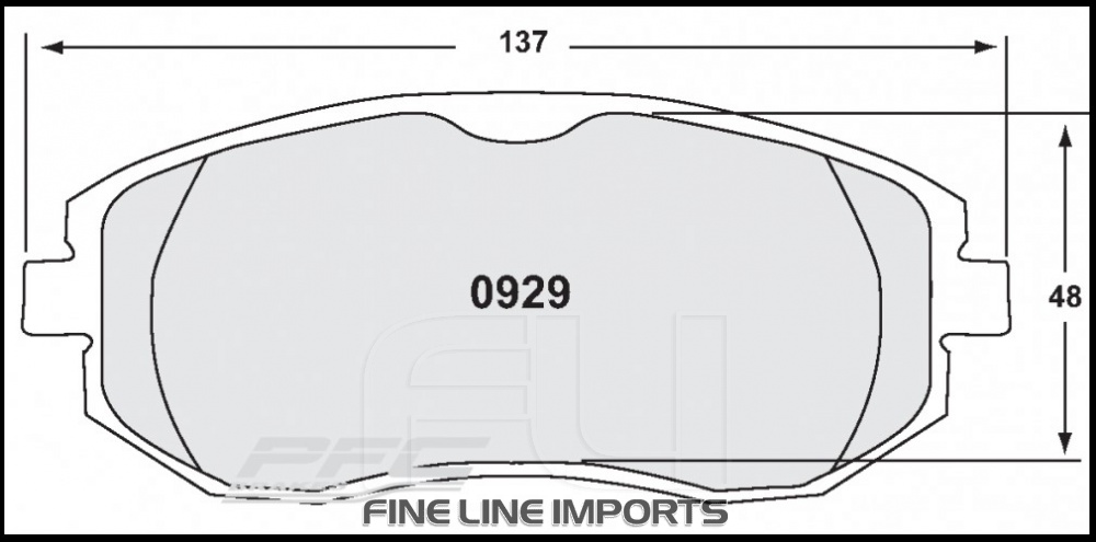 0929 RACE PAD SET - 332 CMPD 17 MM (PFC-0929.332.17.44)