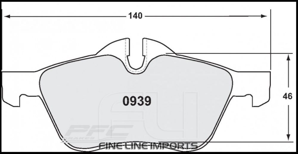0939 RACE PAD SET - 97 CMPD 18 MM (PFC-0939.97.18.44)
