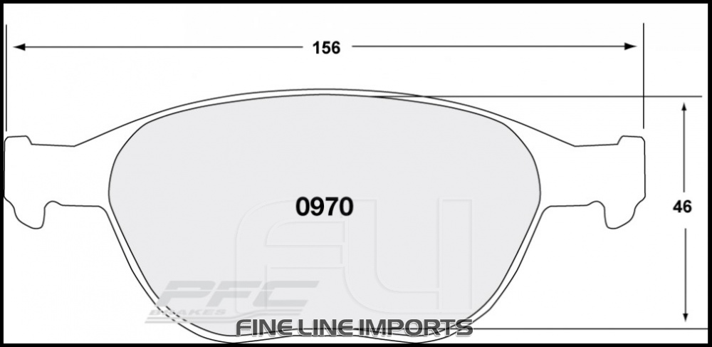 0970 RACE PAD SET - 333 CMPD 17 MM (PFC-0970.333.17.44)