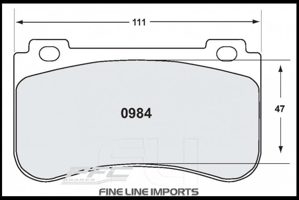 0984 Z-RATED BRAKE PAD SET (PFC-0984.10)