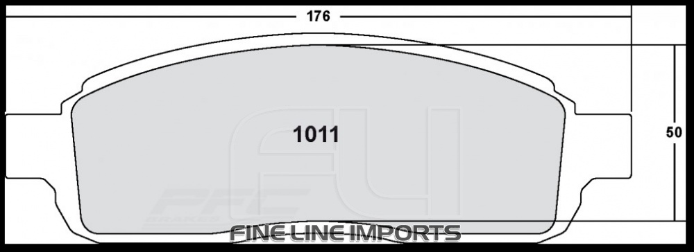 1011 CARBON METALLIC BRAKE PAD SET (PFC-1011.22)
