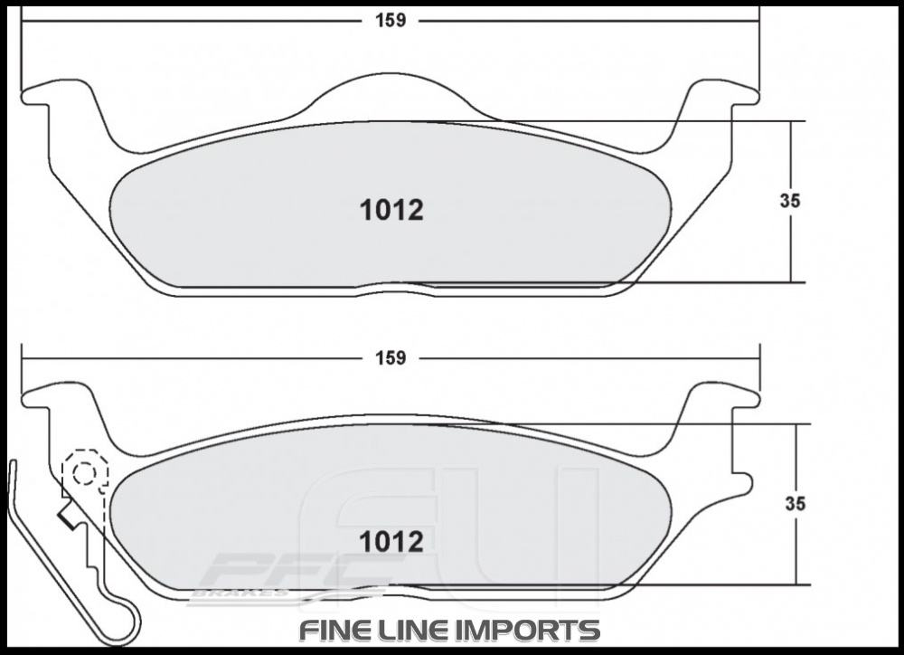 1012 CARBON METALLIC BRAKE PAD SET (PFC-1012.22)