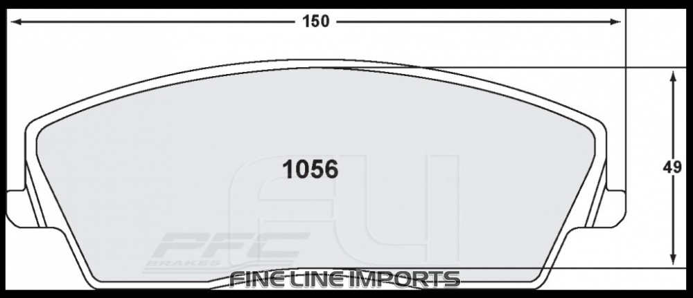 1056 CARBON METALLIC BRAKE PAD SET (PFC-1056.22)
