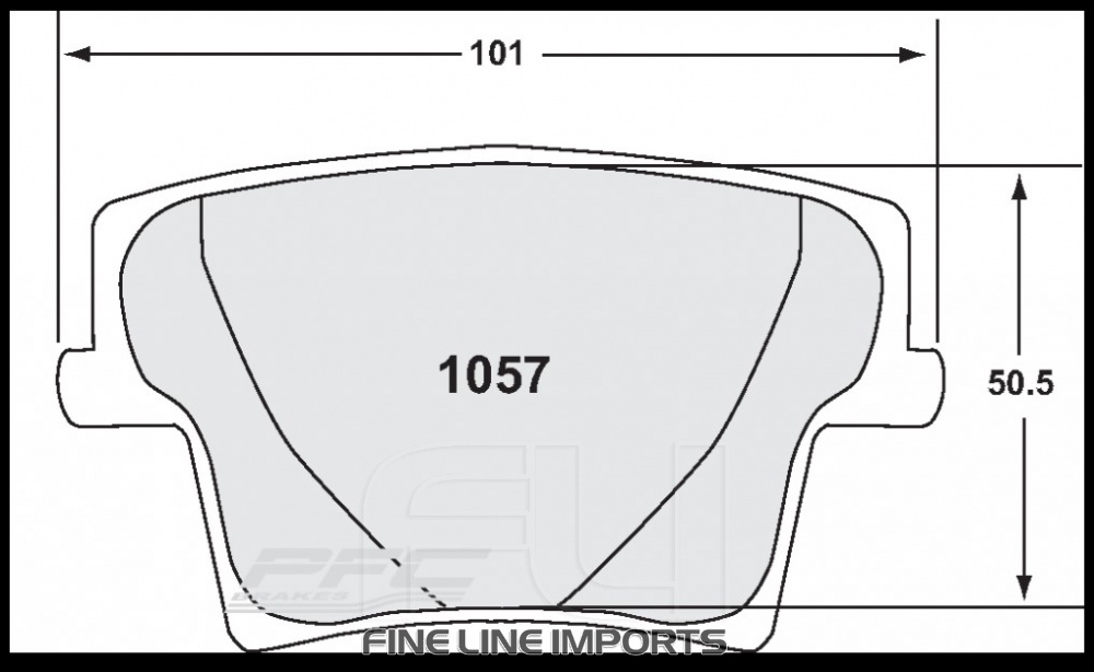1057 CARBON METALLIC BRAKE PAD SET (PFC-1057.22)