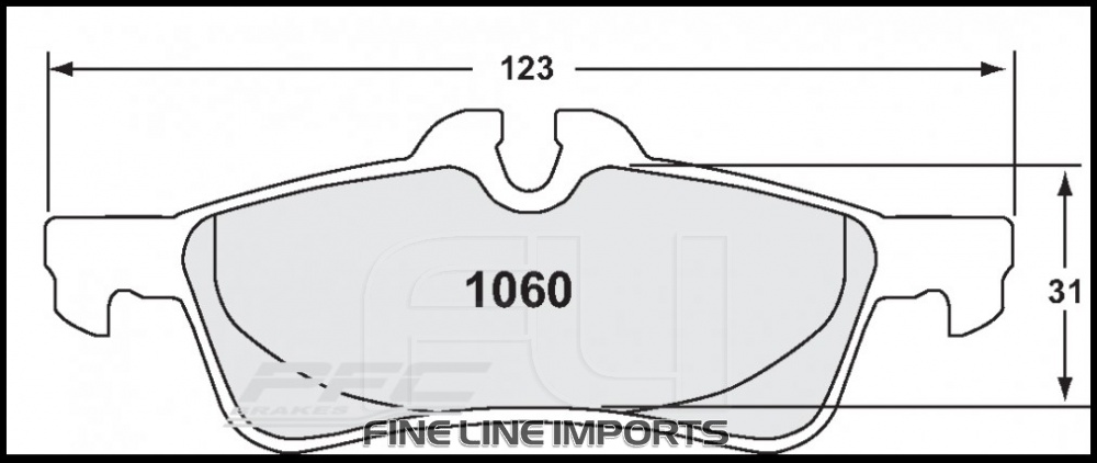 1060 Z-RATED BRAKE PAD SET (PFC-1060.10)