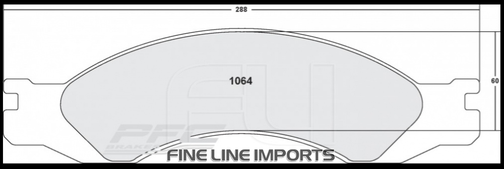 1064 Z-RATED BRAKE PAD SET (PFC-1064.10)