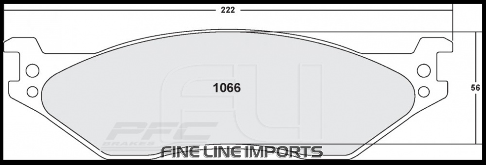 1066 Z-RATED BRAKE PAD SET (PFC-1066.10)
