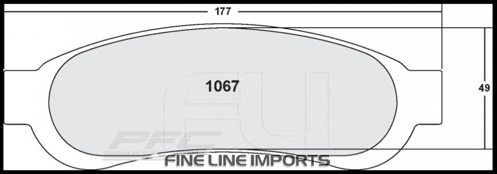 1067 Z-RATED BRAKE PAD SET (PFC-1067.10)