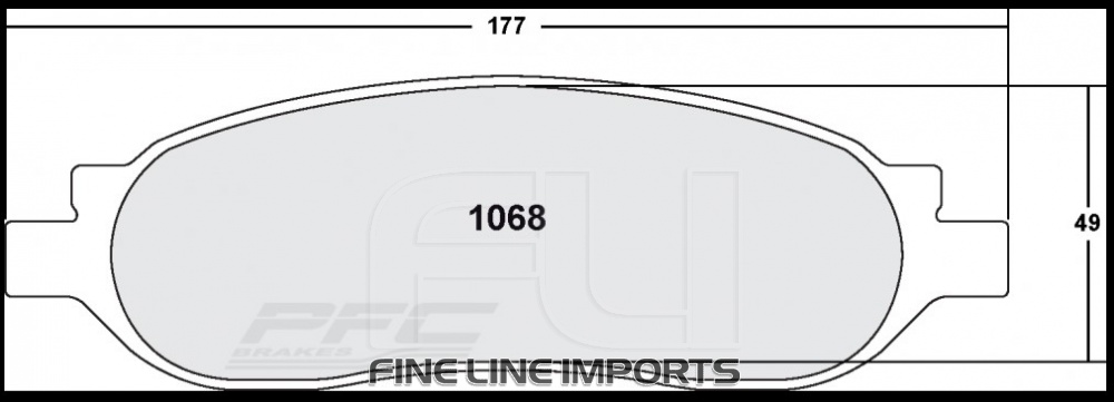1068 Z-RATED BRAKE PAD SET (PFC-1068.10)