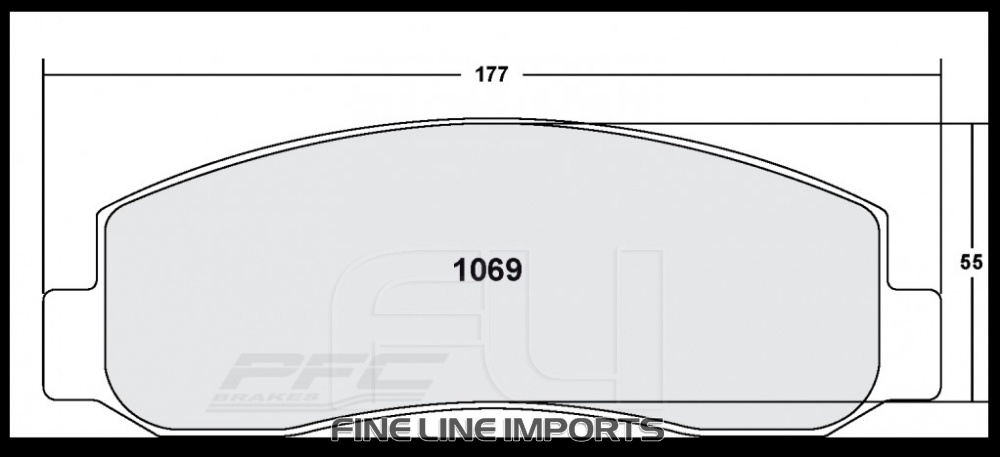 1069 Z-RATED BRAKE PAD SET (PFC-1069.10)