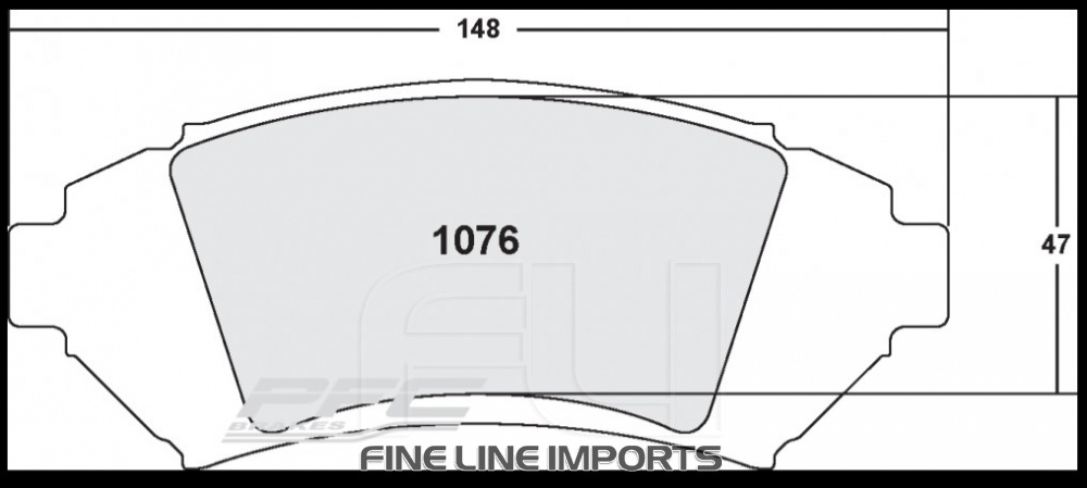 1076 CARBON METALLIC BRAKE PAD SET (PFC-1076.22)