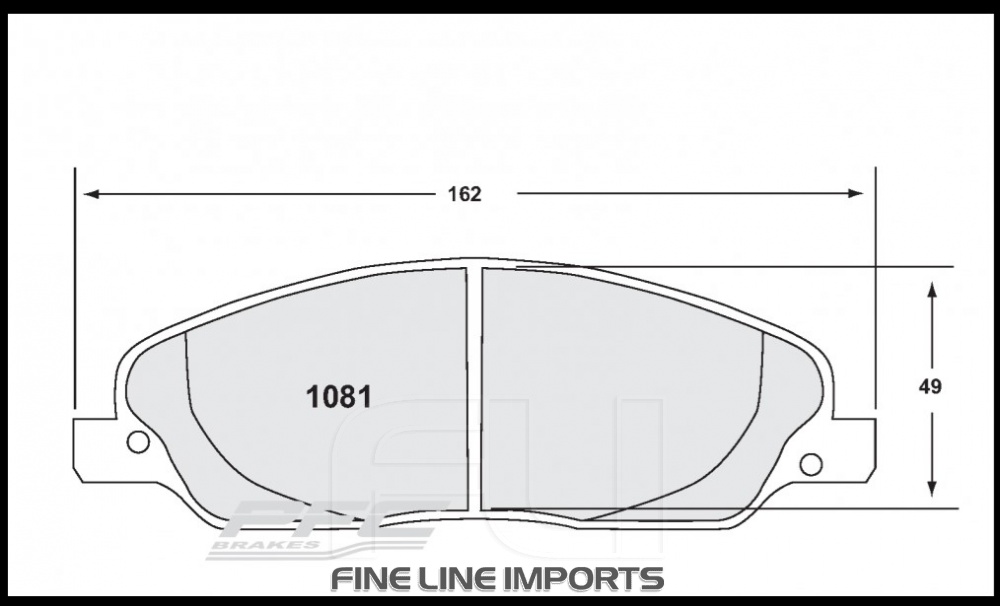 1081 Z-RATED BRAKE PAD SET (PFC-1081.10)