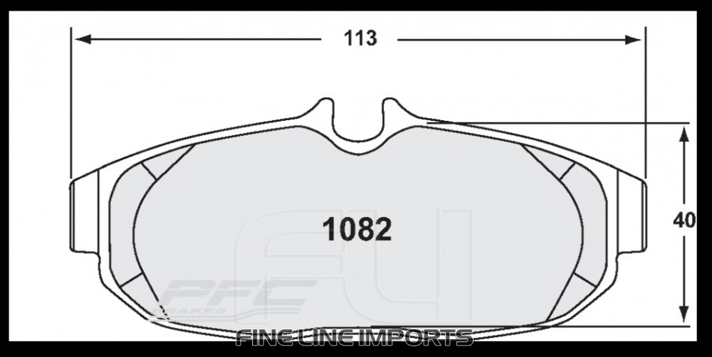 1082 Z-RATED BRAKE PAD SET (PFC-1082.10)