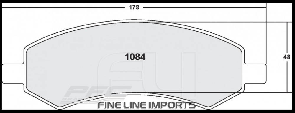 1084 CARBON METALLIC BRAKE PAD SET (PFC-1084.22)