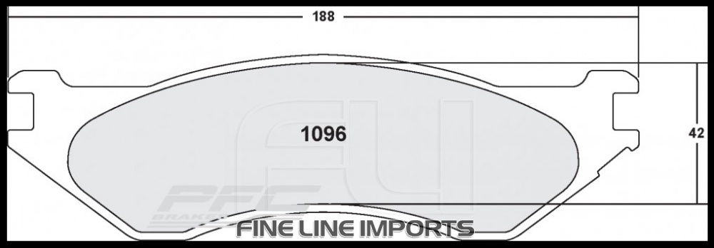 1096 CARBON METALLIC BRAKE PAD SET (PFC-1096.22)