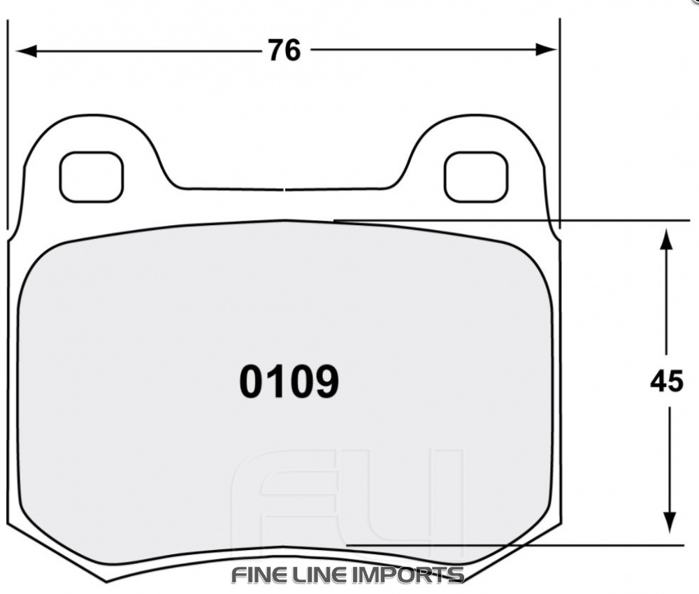 109 RACE PAD SET - 11 CMPD 16 MM (PFC-0109.11.16.44)