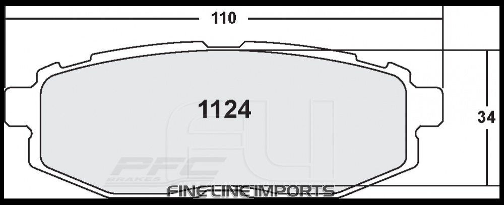 1124 RACE PAD SET - 13 CMPD 16 MM (PFC-1124.13.16.44)