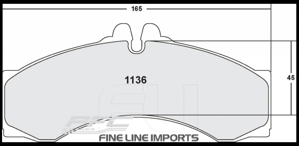1136 CARBON METALLIC BRAKE PAD SET (PFC-1136.10)