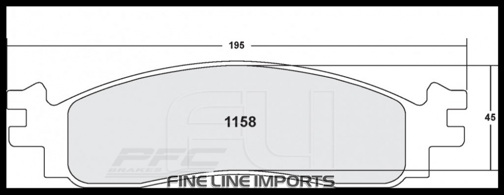 1158 CARBON METALLIC BRAKE PAD SET (PFC-1158.22)