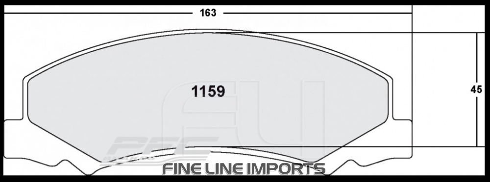 1159 CARBON METALLIC BRAKE PAD SET (PFC-1159.20)