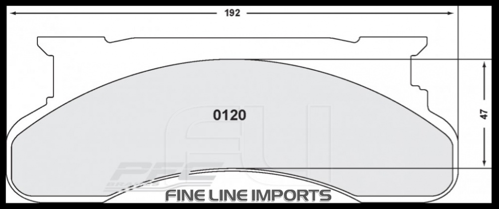 120 Z-RATED BRAKE PAD SET (PFC-0120.10)