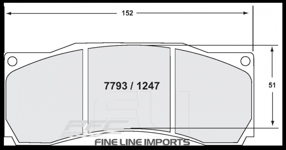 1247 Z-RATED BRAKE PAD SET (PFC-1247.10)