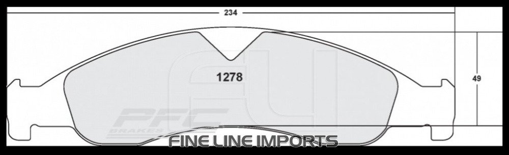 1278 CARBON METALLIC BRAKE PAD SET (PFC-1278.22)